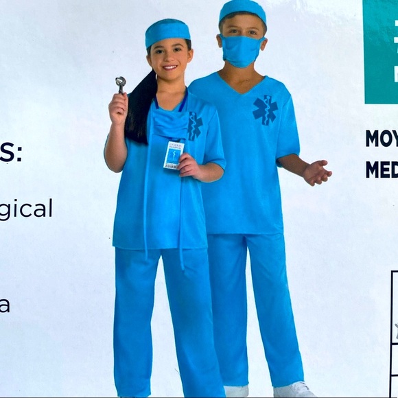 DOCTOR/NURSE 5PC COSTUME SIZE CHILD LARGE (12-14) 🌟NWT🌟 - Picture 10 of 11